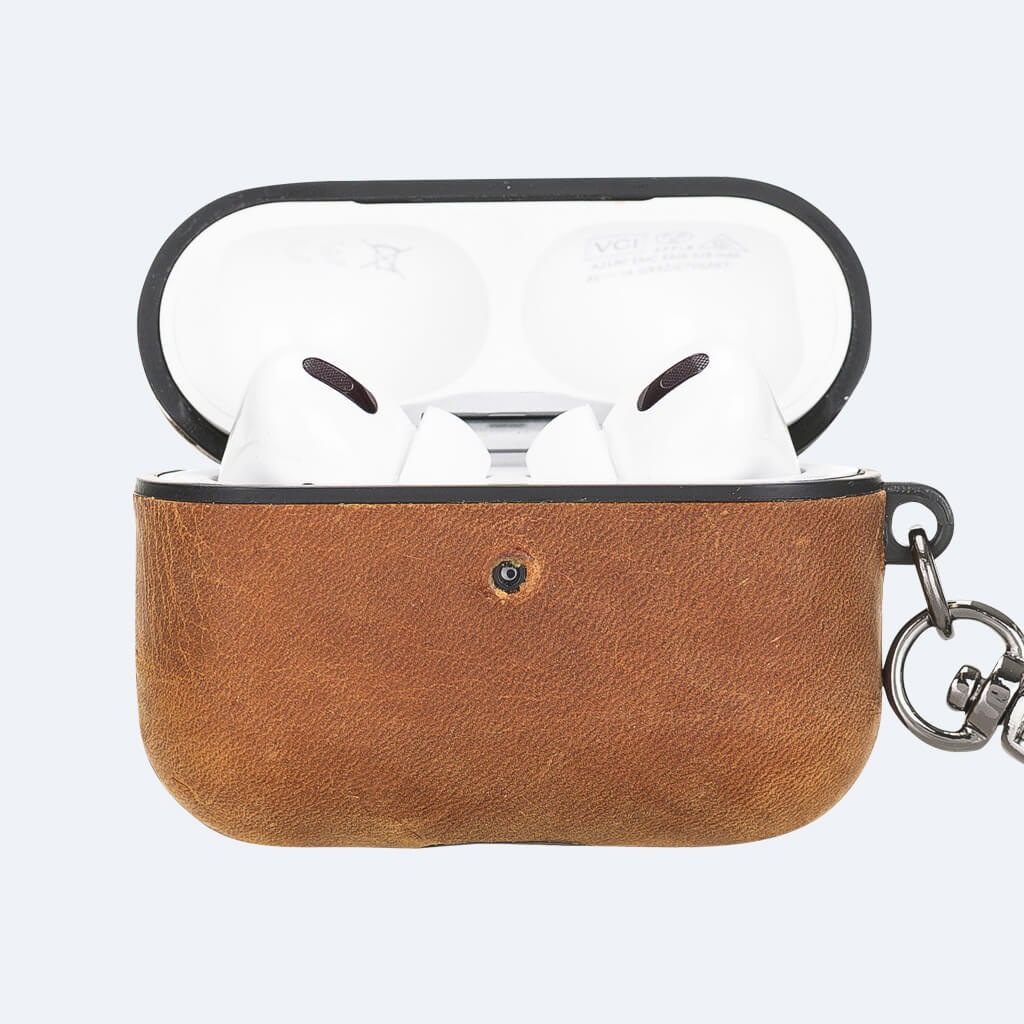 Leather Airpods Pro Case with Hook | Oxa Leather 10