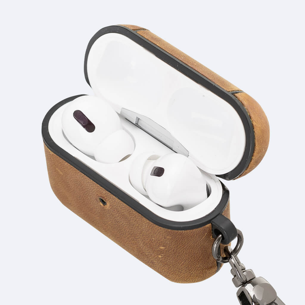 Leather Airpods Pro Case with Hook | Oxa Leather 12