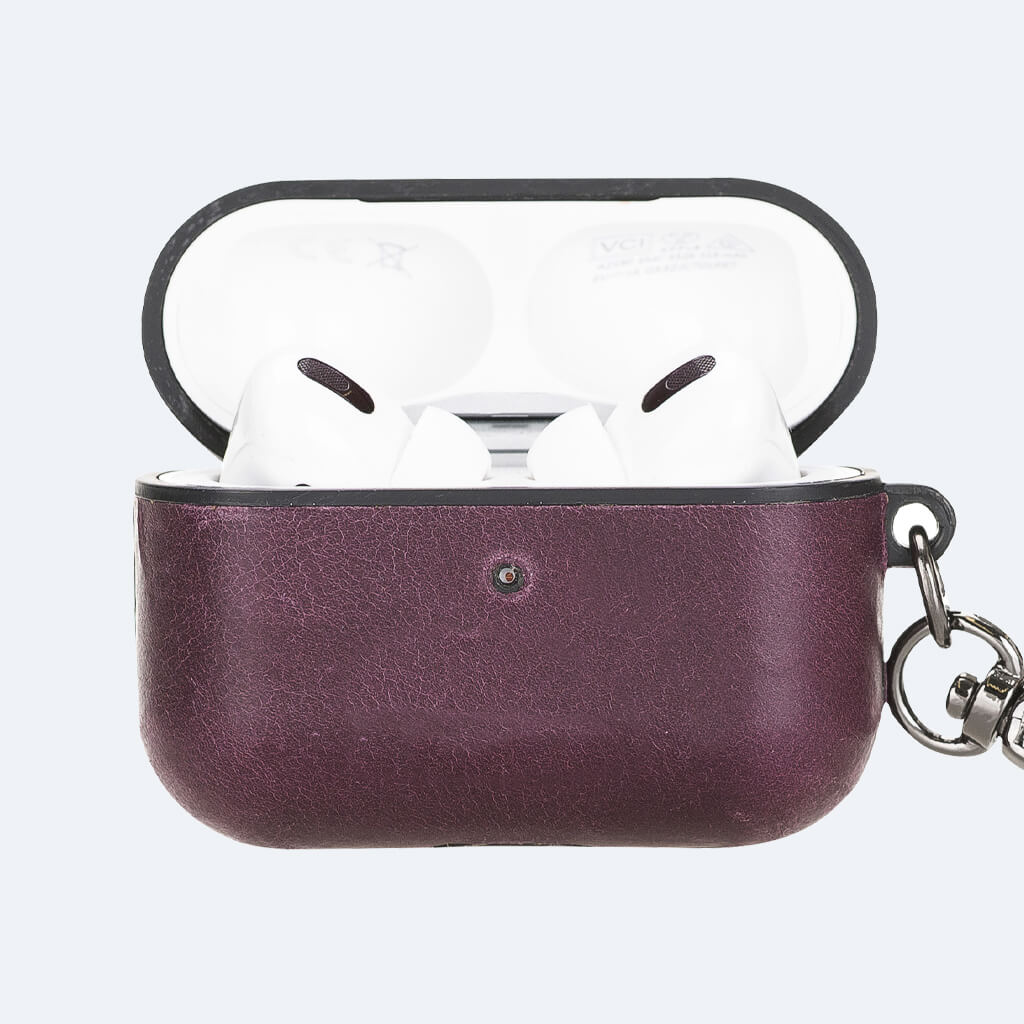 Leather Airpods Pro Case with Hook | Oxa Leather 37