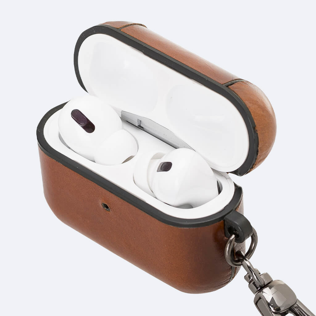 Leather Airpods Pro Case with Hook | Oxa Leather 53