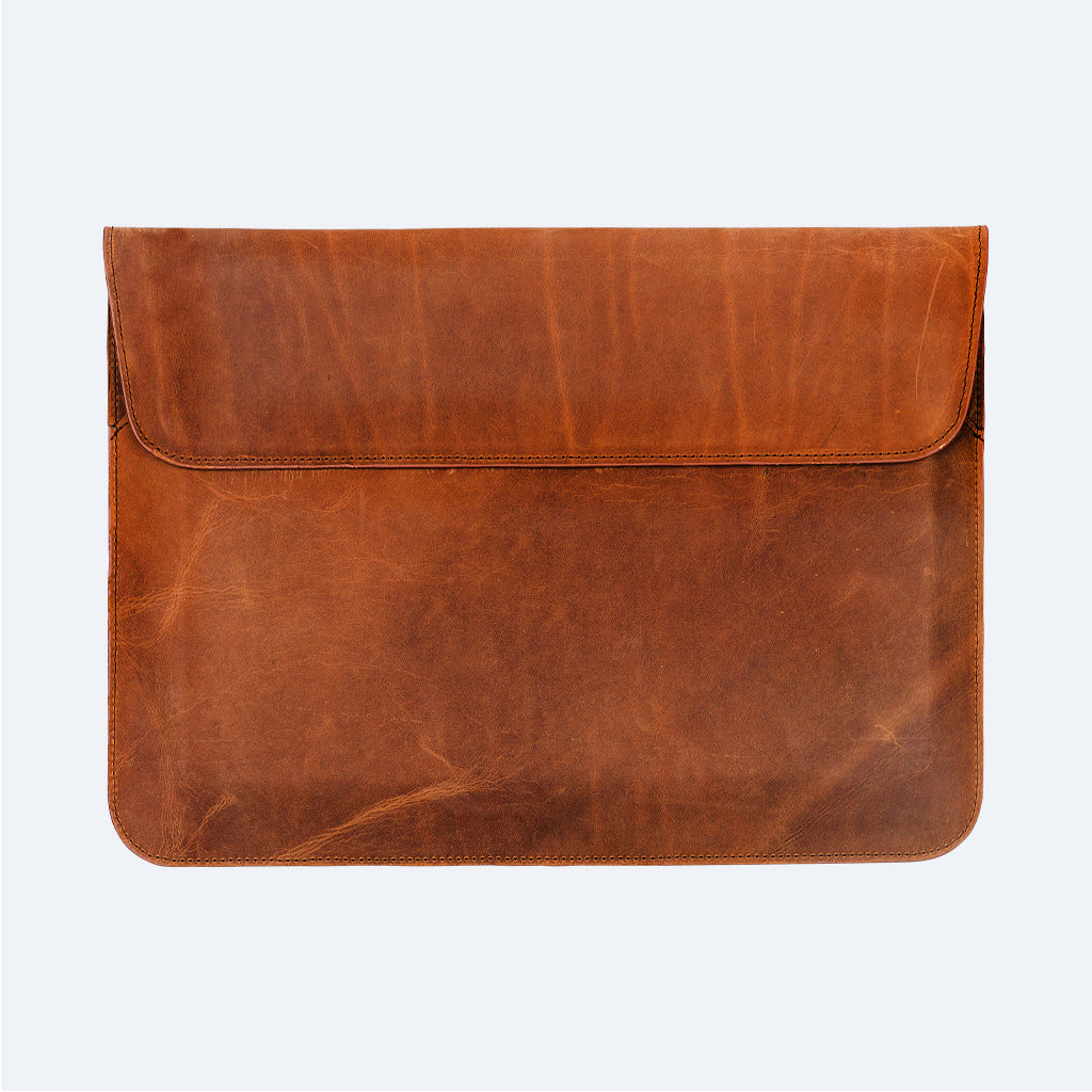 Leather iPad & Laptop Bag - Sleeve