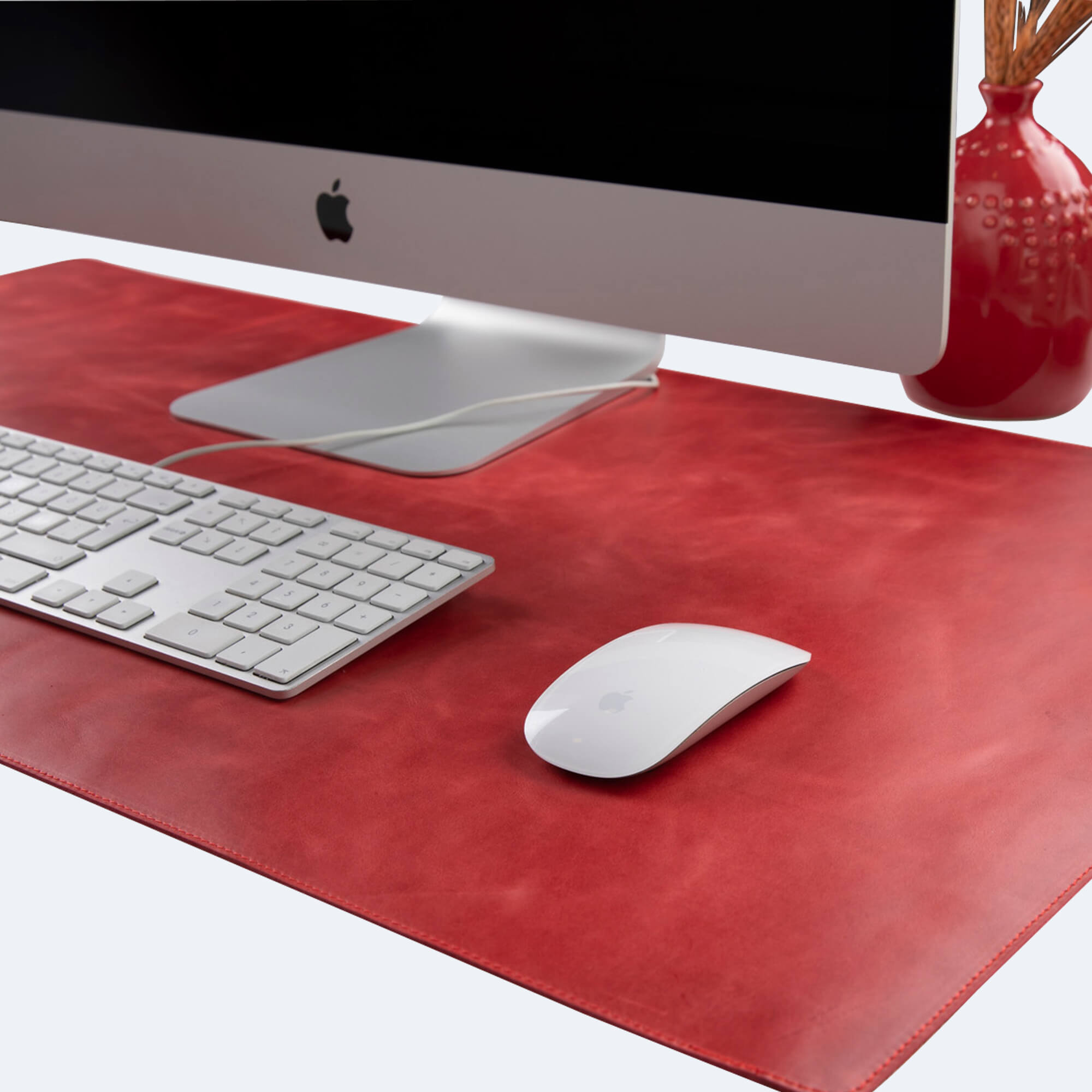 Desktop leather online mat