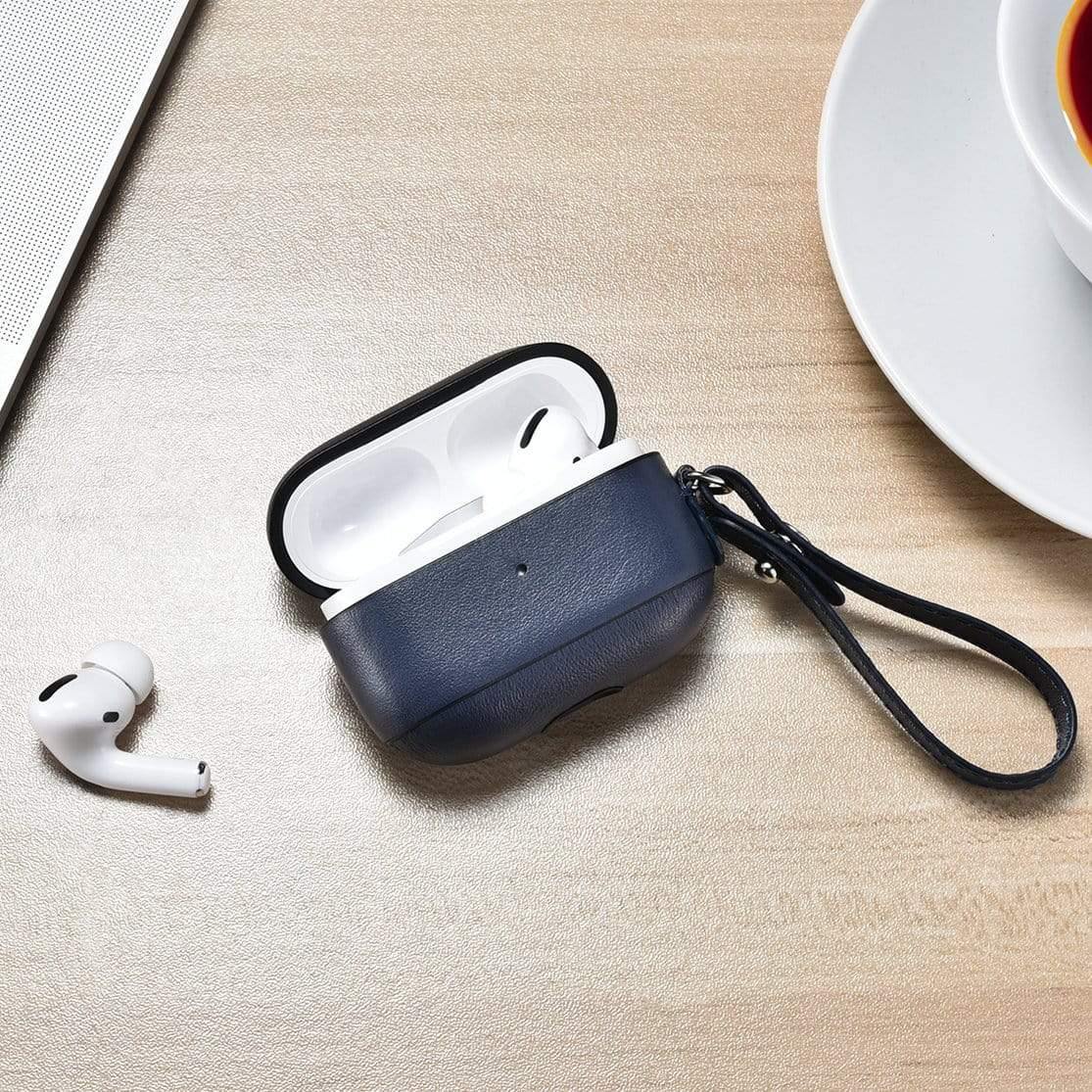 Leather Apple AirPods Pro Case with Strap | Oxa Leather 20