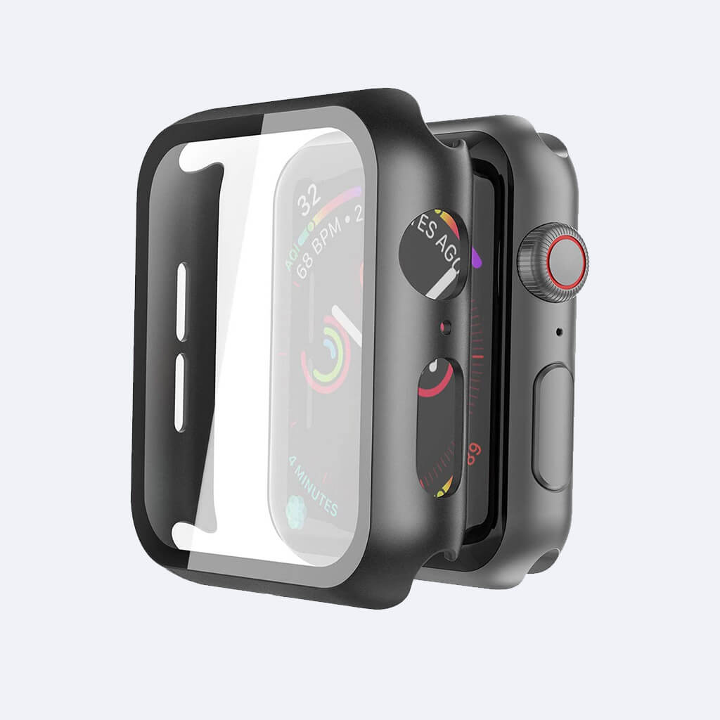 Oxa Tempered Glass Hard Case Protector for Apple Watch